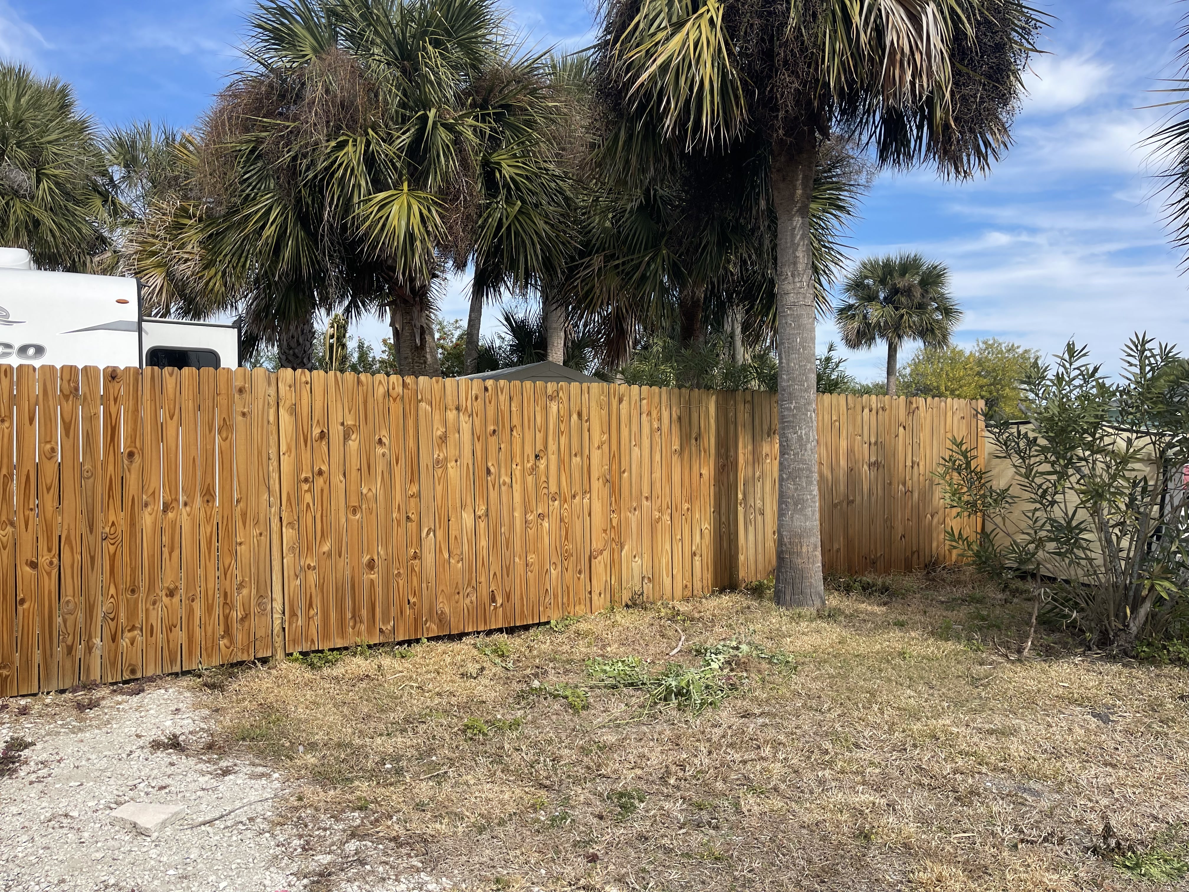 Fence after cleaning
