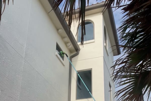 Pure water window cleaning with a water-fed pole by The Stream Team
